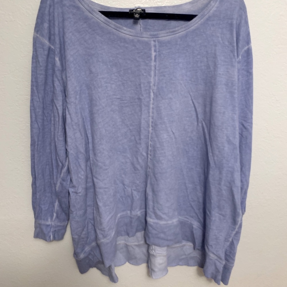 Faded blue pullover